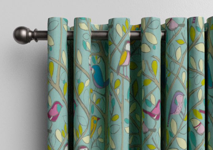 Tweety, Duckegg - Made to Measure Curtains - Image 12